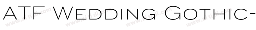 ATF Wedding Gothic字体转换